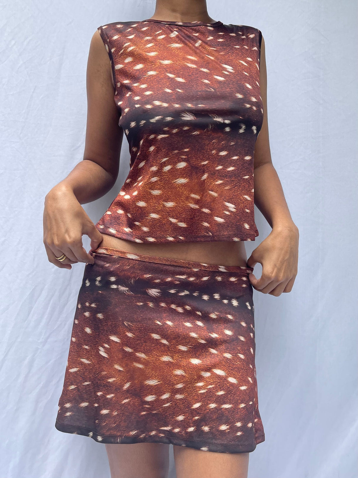 Fawn mini skirt