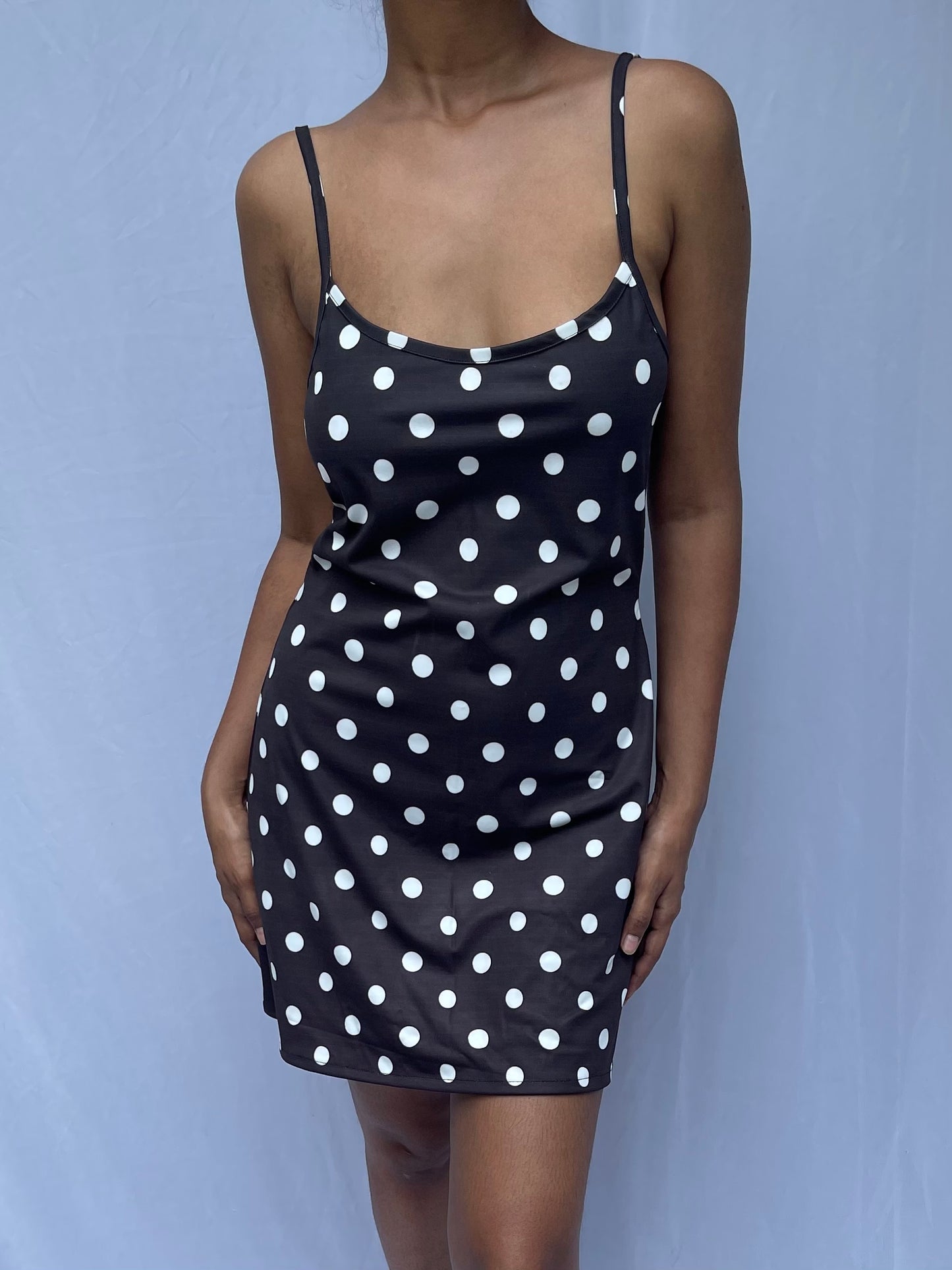 Billie Polka slip dress