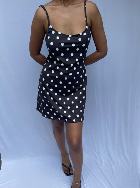 Billie Polka slip dress