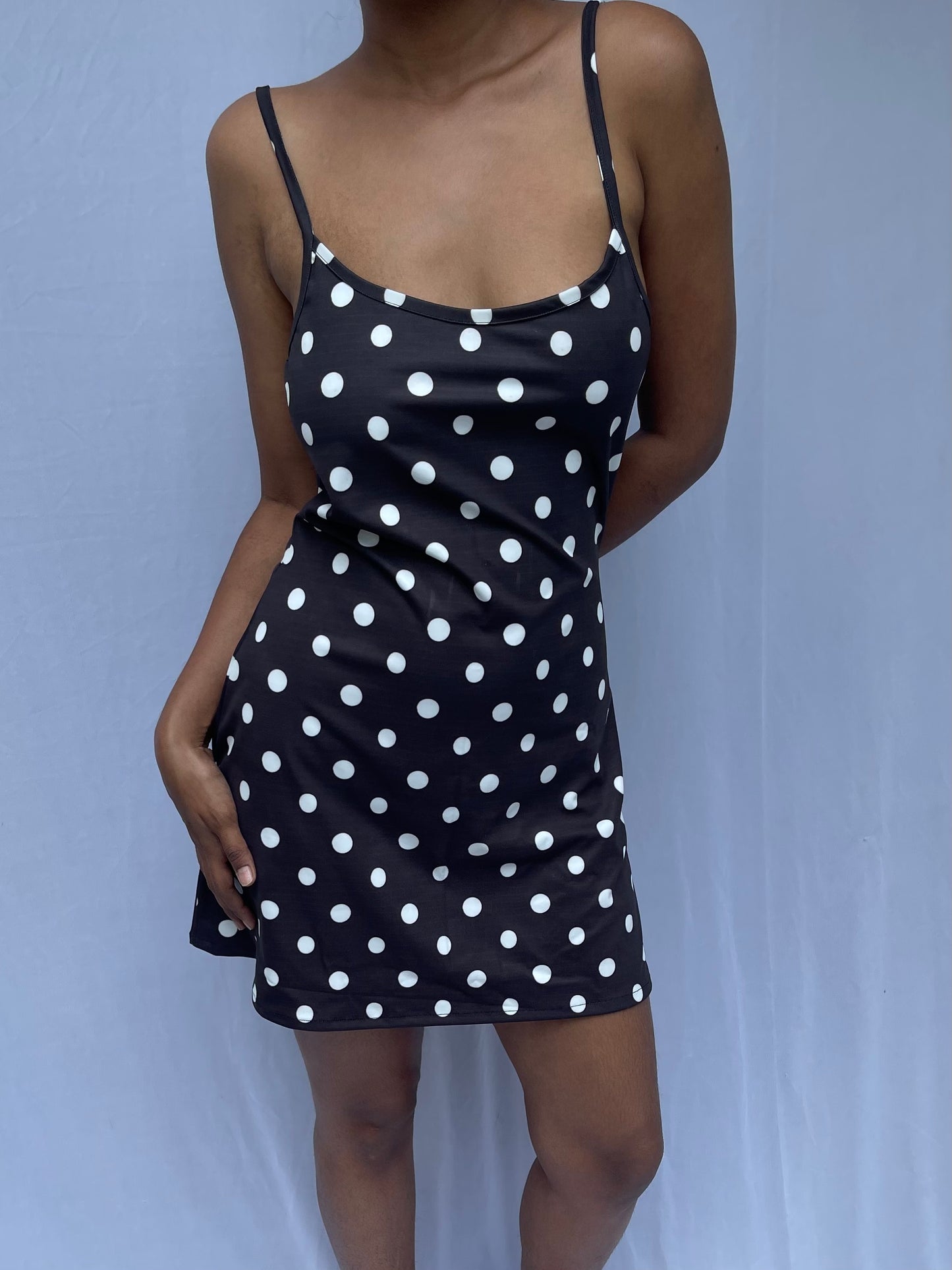 Billie Polka slip dress