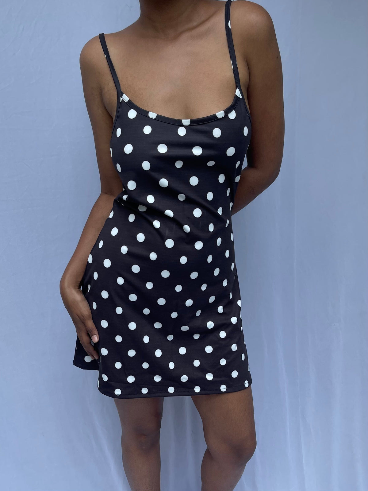Billie Polka slip dress