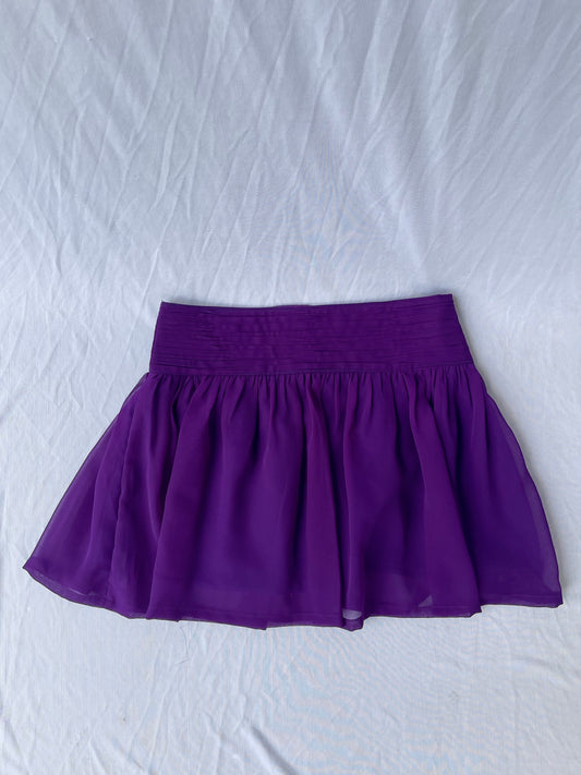 Petal Pleated skirt- Purple