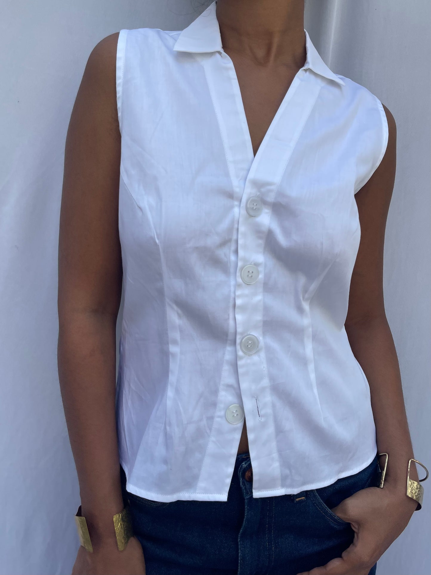 Bean Vest- White