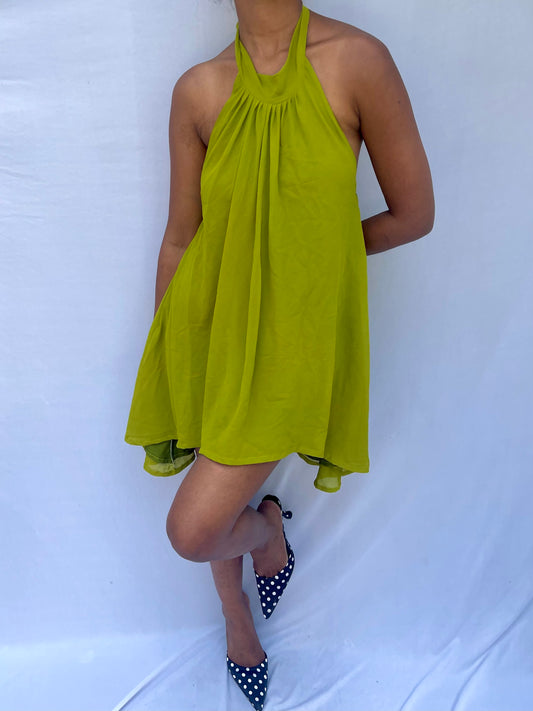 Elena Dress - Olive