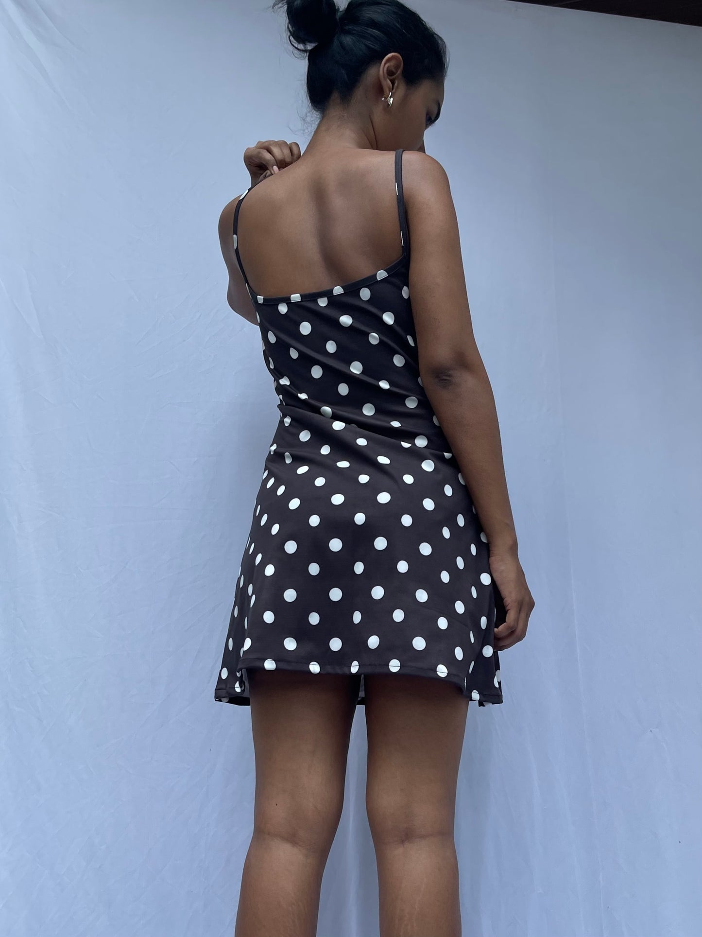 Billie Polka slip dress
