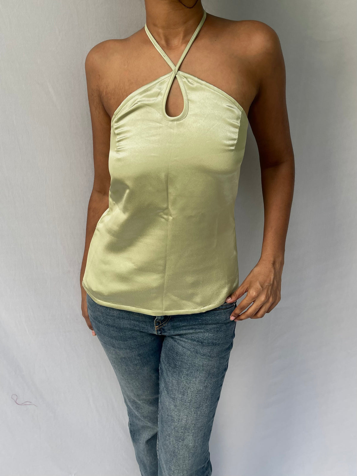 Ria halter top - Sage