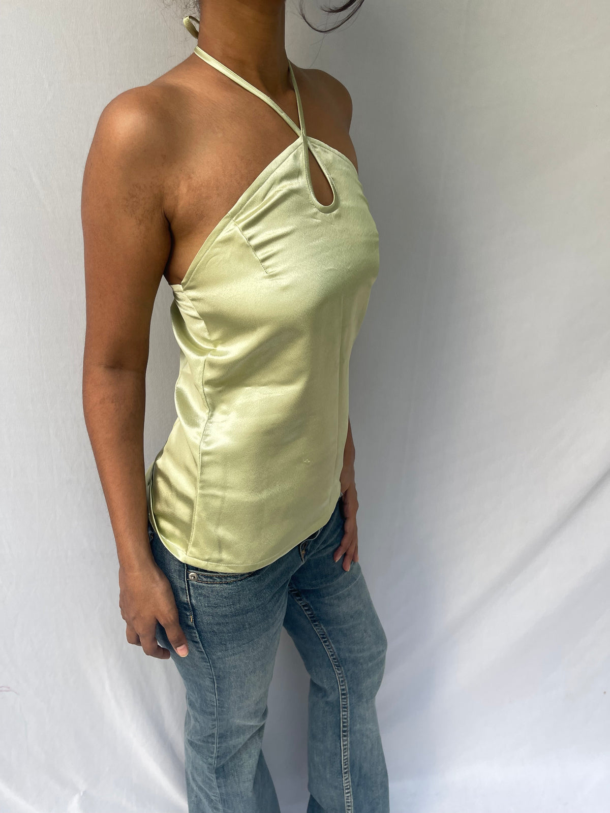 Ria halter top - Sage