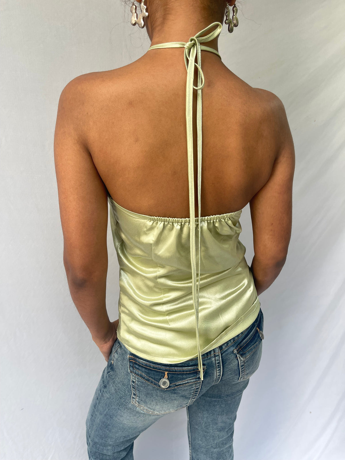 Ria halter top - Sage