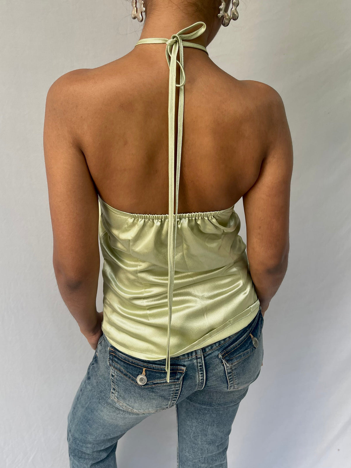 Ria halter top - Sage