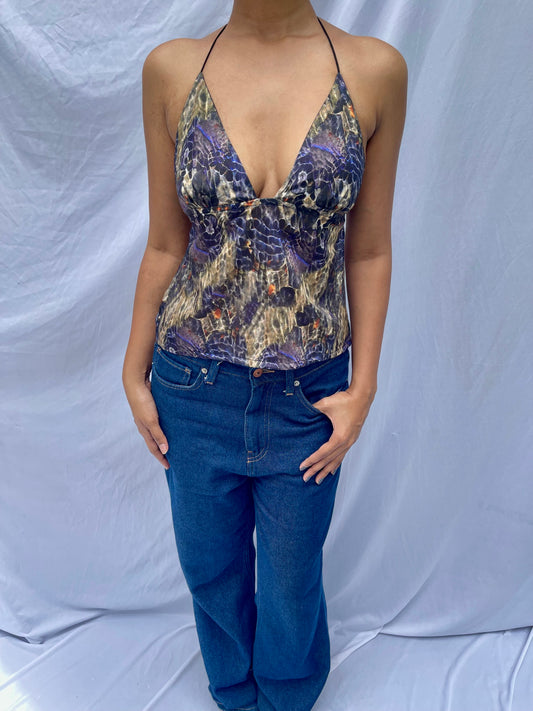 Lucia tie top- River