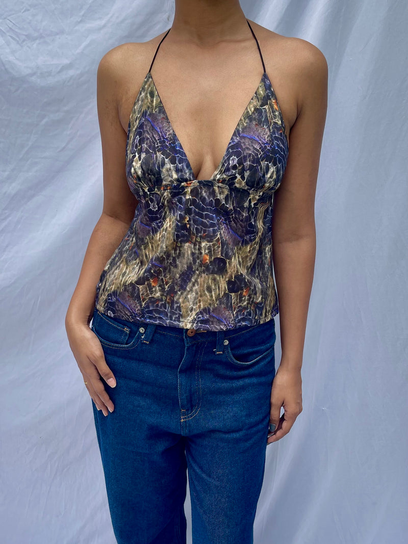 Lucia tie top- River