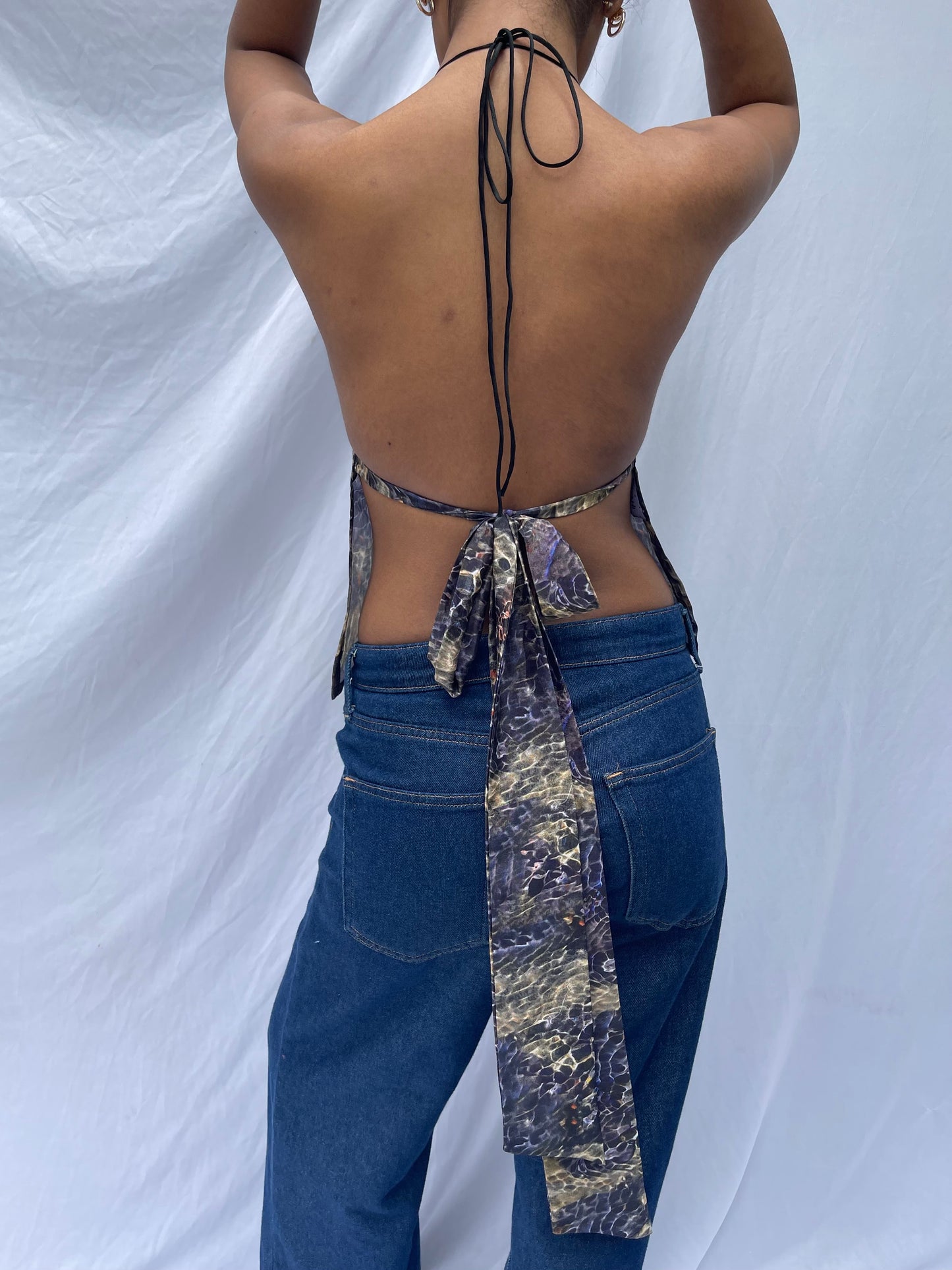 Lucia tie top- River